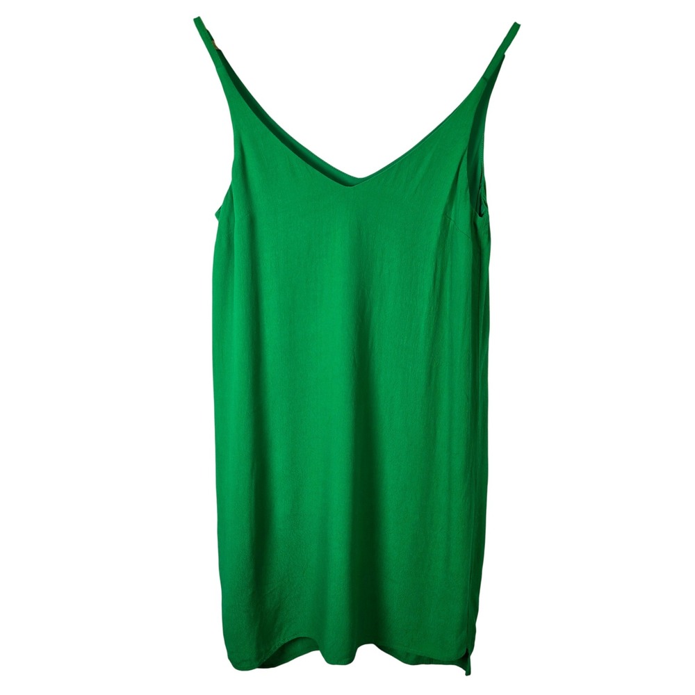 TOPSHOP Green‎ V Neck Spaghetti Strap Mini Dress Women US 2 EUR 34 UK 6